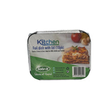 Foil Dish&Lid 15x12x4.5cm 10pk