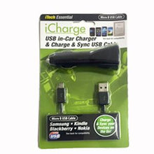 iCharge USB In-Car Charger & S