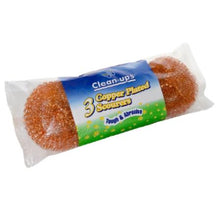 Clean Ups 3Pk Copper Scourers