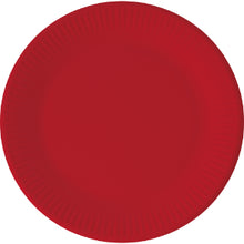 Paper Plates Red FSC Compostab