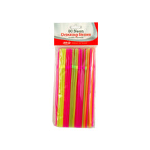Neon Flexible Straws 80