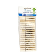 36 Hardwood Clothes Pegs