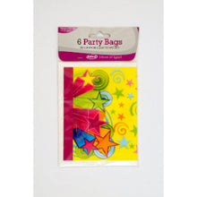 6 Plastic Gift Bags
