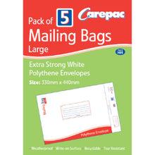 5 Large Mailing bags 330x440mm