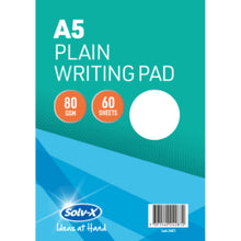 A5 writing pad plain 60 sheets