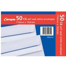 50 C6 White Self-Seal Envelope