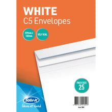 C5 White Self Seal 229mmx162mm