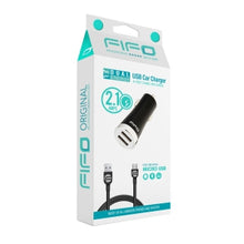 Dual USB Car charger with cabl