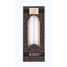 Household Candles White 8 pcs