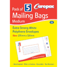 5 Medium Mail bags 235x320mm