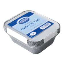 Foil Dish w Lid 14.5x12c 9Pcs