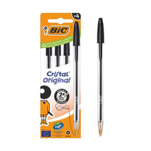 Bic Cristal 4pk Box Black
