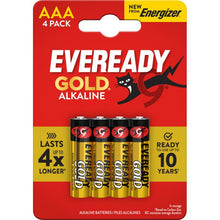 Eveready Gold Alkaline AAA 4Pk