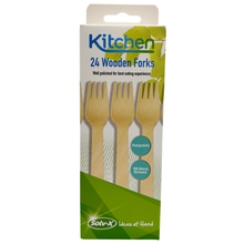 24pk Wooden Forks