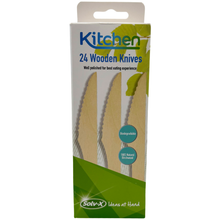 24pk Wooden Knives