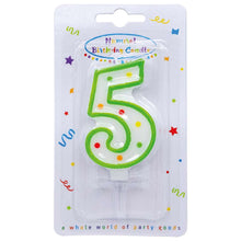 Dots Numeral Candle No. 5