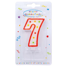 Dots Numeral Candle No. 7