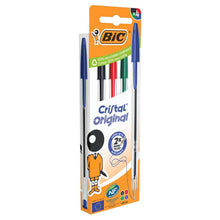 BIC Cristal 4pk Box Assorted