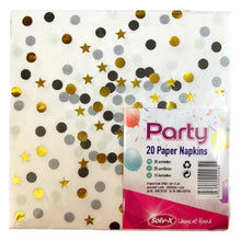 Metallic Dot Napkins 20pk