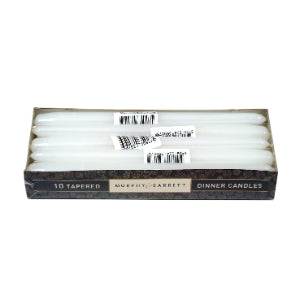 Dinner Candles White 10pcs x 1