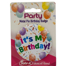 Metal Pin Birthday Badge
